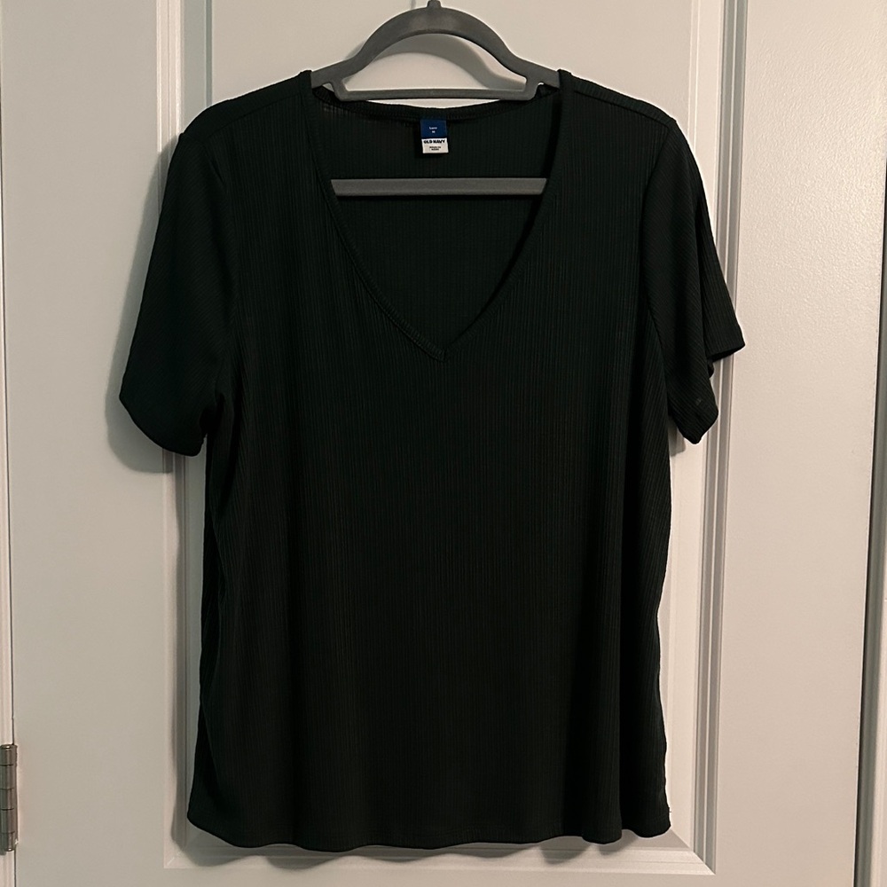 END OF YEAR SALE! | Old Navy Dark Green Luxe Ribbed Top